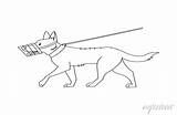 Cute coloring Page For Kids With Cartoon bad dog Vector • Wall  sketch template