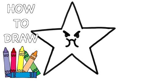 How to Draw a STAR - Easy Drawing Lesson for Kids - YouTube