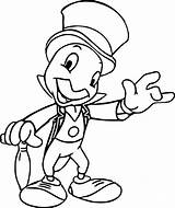 Pinocchio Jiminy Cricket Umbrella Coloring Page  Wecoloringpagecom sketch template