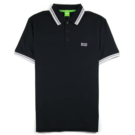 Hugo Boss Paddy Short Sleeve Polo Shirt Black | ONU