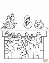 Christmas Chimney Coloring Pages Coloring Pages sketch template