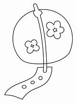 Coloring Pages Wind Chimes sketch template