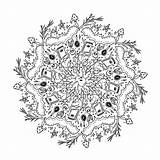 Premium Vector  Halloween mandala Ornate coloring Page With Pumpkins sketch template