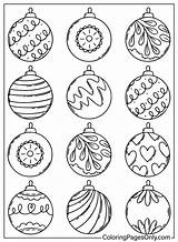 Color Page Christmas Ornaments  Free Printable Coloring Pages sketch template