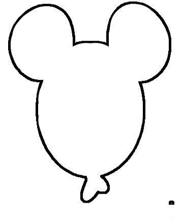 Mickey Mouse Face Outline - Cliparts.co