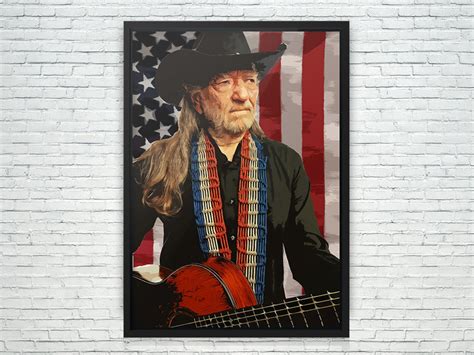 Willie Nelson Poster Country Music Icon Texas Gifts - Etsy