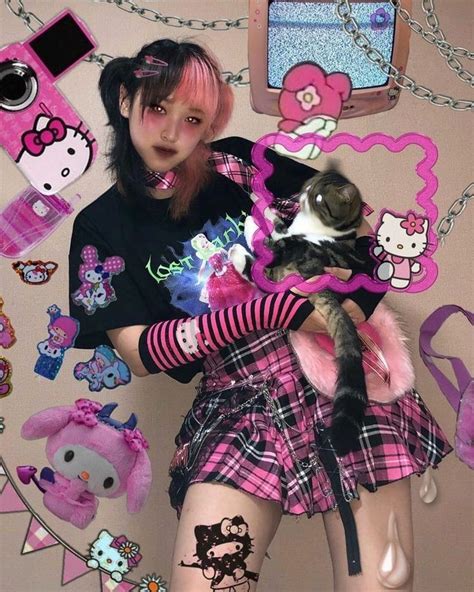 Hello kitty cute alt outfit | Pastel goth outfits, Cute goth, Pastel ...