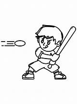 Baseball Player Coloring Pages Online For Kids sketch template