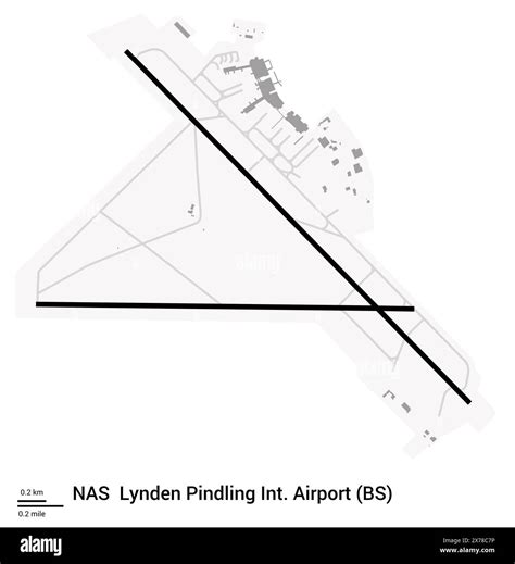 Map of Lynden Pindling International Airport in Nassau (The Bahamas). IATA-code: NAS. Map Data ...