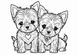 Printable Coloring Pages Dogs Puppies sketch template