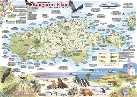 Kangaroo Island Tourist Map - Meridian Maps