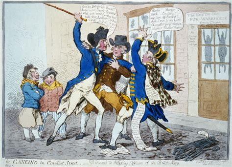 File:The caneing in Conduit Street. Dedicated to the flag officers of ...