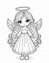Free Angel Coloring Pages For Kids sketch template