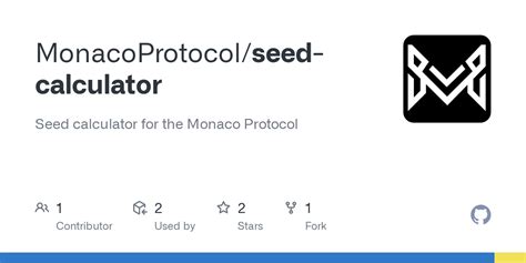 GitHub - MonacoProtocol/seed-calculator: Seed calculator for the Monaco Protocol