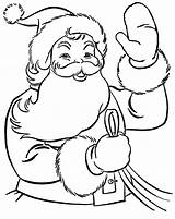 Santa Coloring Pages Kids Claus Printable Sketch Page sketch template