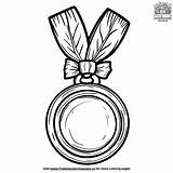 Graduation Medal Ribbon Coloring Pages sketch template