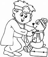 A Veterinarian Coloring Page  Free Printable Pages For Kids sketch template