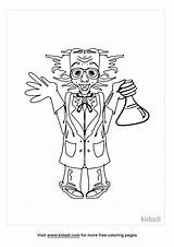 25  Mad Scientist Coloring Page ChristiannTila sketch template