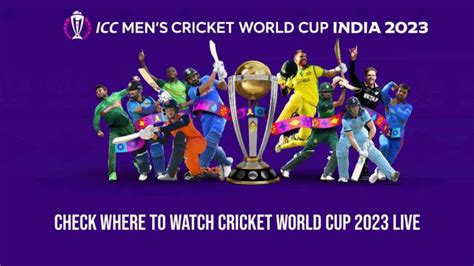 Check Where To Watch ICC Cricket World Cup 2023 Live: Date, Time, Live Telecast, Live Streaming ...