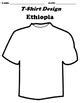 Ethiopia "Design your own T-Shirt" Worksheet & Word Search | TPT