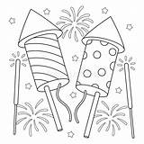 Free Printable Fireworks Coloring Pages sketch template