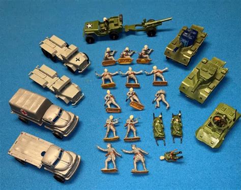 VINTAGE 1970'S TIMPO Clone Toy Soldiers Army Men & Vehicles - Made in Hong Kong $100.00 - PicClick