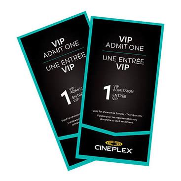 Cineplex Entertainment - VIP Admission (Package of 2) | AIR MILES