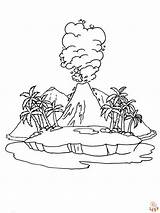 Volcano Coloring Pages  Free Printable Sheets For Kids sketch template