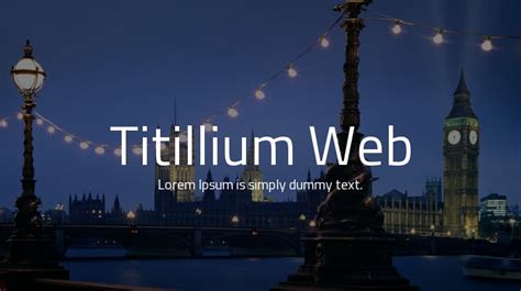 Titillium Web Font Family : Download Free for Desktop & Webfont