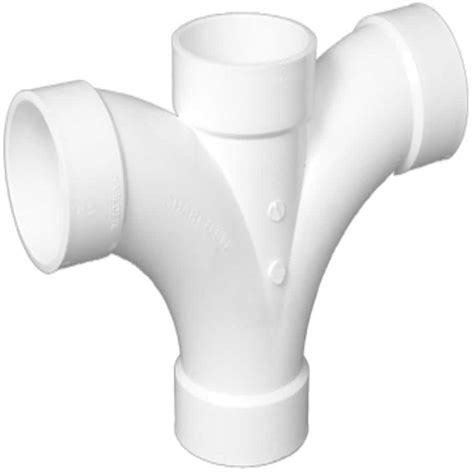 Shop Charlotte Pipe PVC Schedule 40 Double Fixture Fitting at Lowes.com