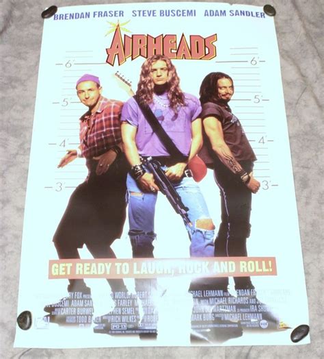 Airheads Movie Poster 40 x 27 Adam Sandler Brendan Fraser Steve Buscemi Comedy | Steve buscemi ...