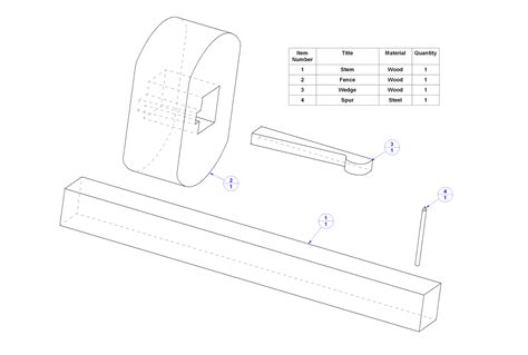 Wooden marking gauge plan