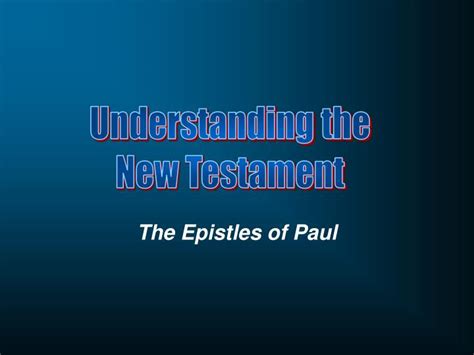 PPT - The Epistles of Paul PowerPoint Presentation, free download - ID:3374680