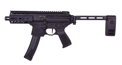 Sig Sauer MPX K 9mm Pistol w/Brace, M-Lok Rail, Timney Trigger, 4.5" - PMPX-4B-9 - Nagel's Gun ...