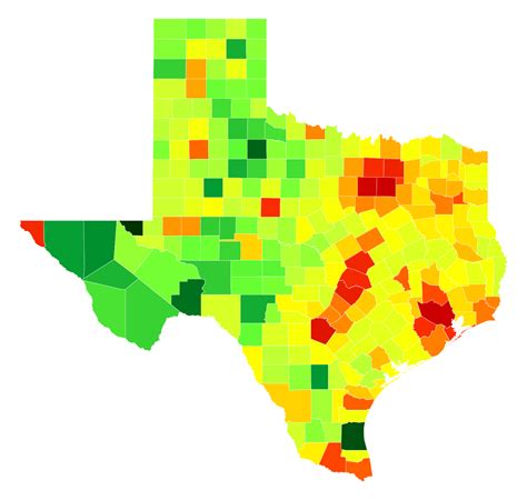 Texas Population Density - AtlasBig.com