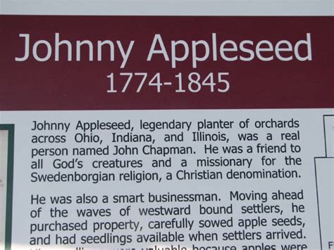 Johnny Appleseed Quotes. QuotesGram