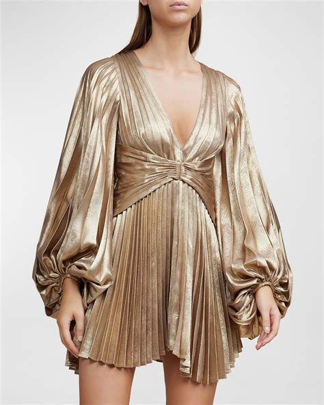 Gold Metallic Dress | Neiman Marcus