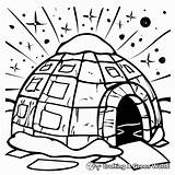Igloo Coloring Pages  Free & Printable sketch template
