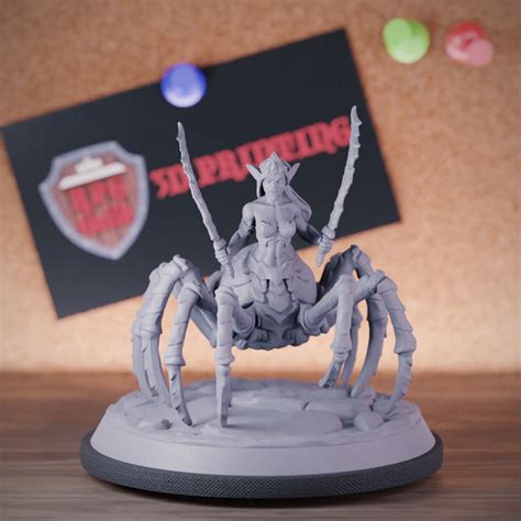 Drider Miniature Spider Female Monster Dungeons and Dragons Mini RPG Tabletop Miniature Dnd ...