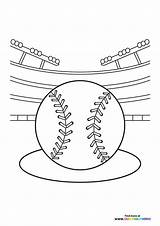Baseball Coloring Pages Printable Bat And Ball At sketch template