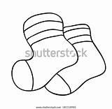 Book Coloring Kids Socks Stock Vector Royalty Free 581118985  sketch template
