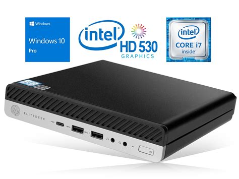 HP EliteDesk 800 G3 Mini PC, Intel Core i7-6700 Upto 4.0GHz, 32GB RAM ...