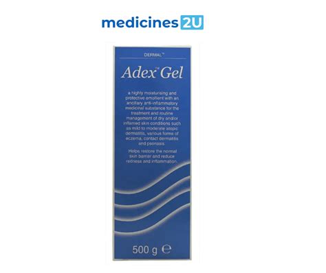 Adex Gel 500g Emollient for Dematitis Eczema Psoriasis - Online Shop | Medicines 2U