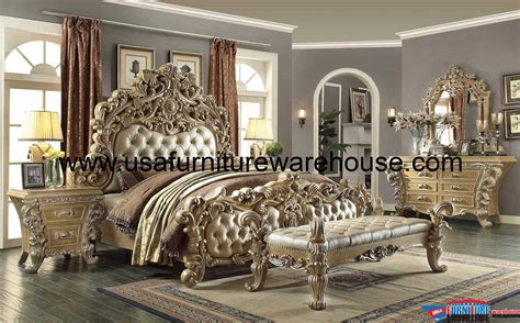 5 Piece Homey Design Royal Kingdom HD-7012 Bedroom Set - USA Furniture ...