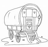 Gypsy Caravan Wagon Coloring Pages sketch template