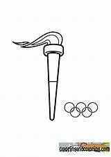 Olympic flame coloring Pages sketch template
