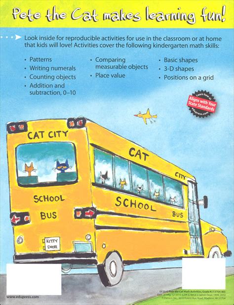 Pete the Cat Math Workbook: Kindergarten | Edupress | 9781564723741