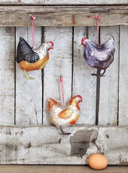 Chicken Christmas Tree Ornaments | modern design by moderndesign.org