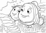 Finding Nemo Coloring Cute Fish  Pages sketch template