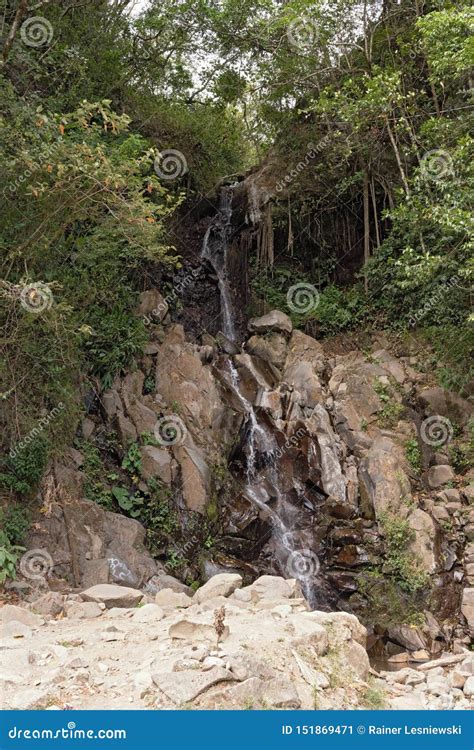 Small Waterfall in Volcan Baru National Park Panama Stock Image - Image of cascade, rock: 151869471